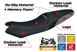 Tappezzeria Italia Kawasaki ER 6N / ER 6F 2005-2010 2011 Seat Cover Comfort Grey Black