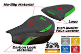 Tappezzeria Italia Kawasaki Ninja ZX 10 R 2006-2007 Seat Cover Ultragrip Green Black