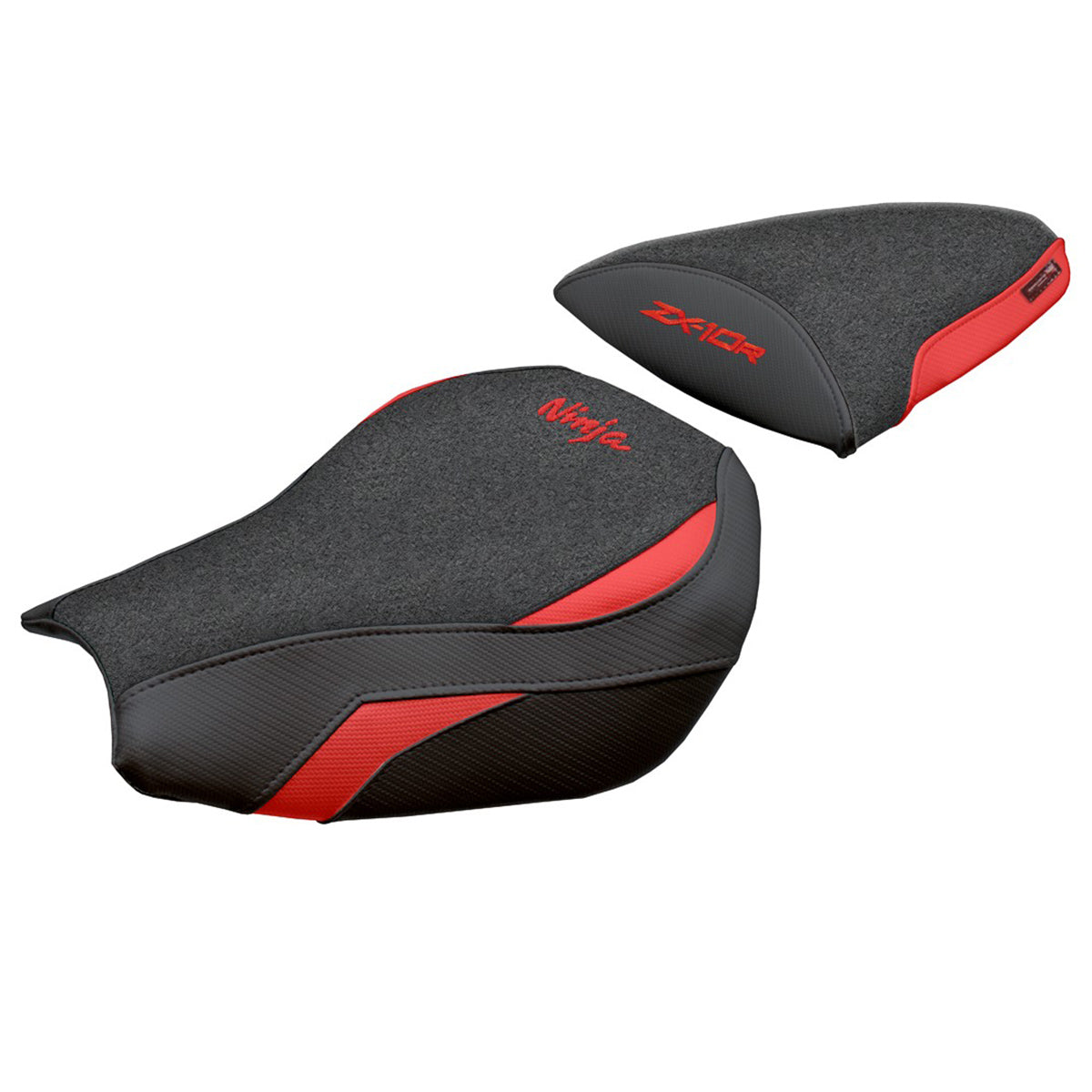 Tappezzeria Italia Kawasaki Ninja ZX 10 R 2006-2007 Seat Cover Ultragrip Red Black