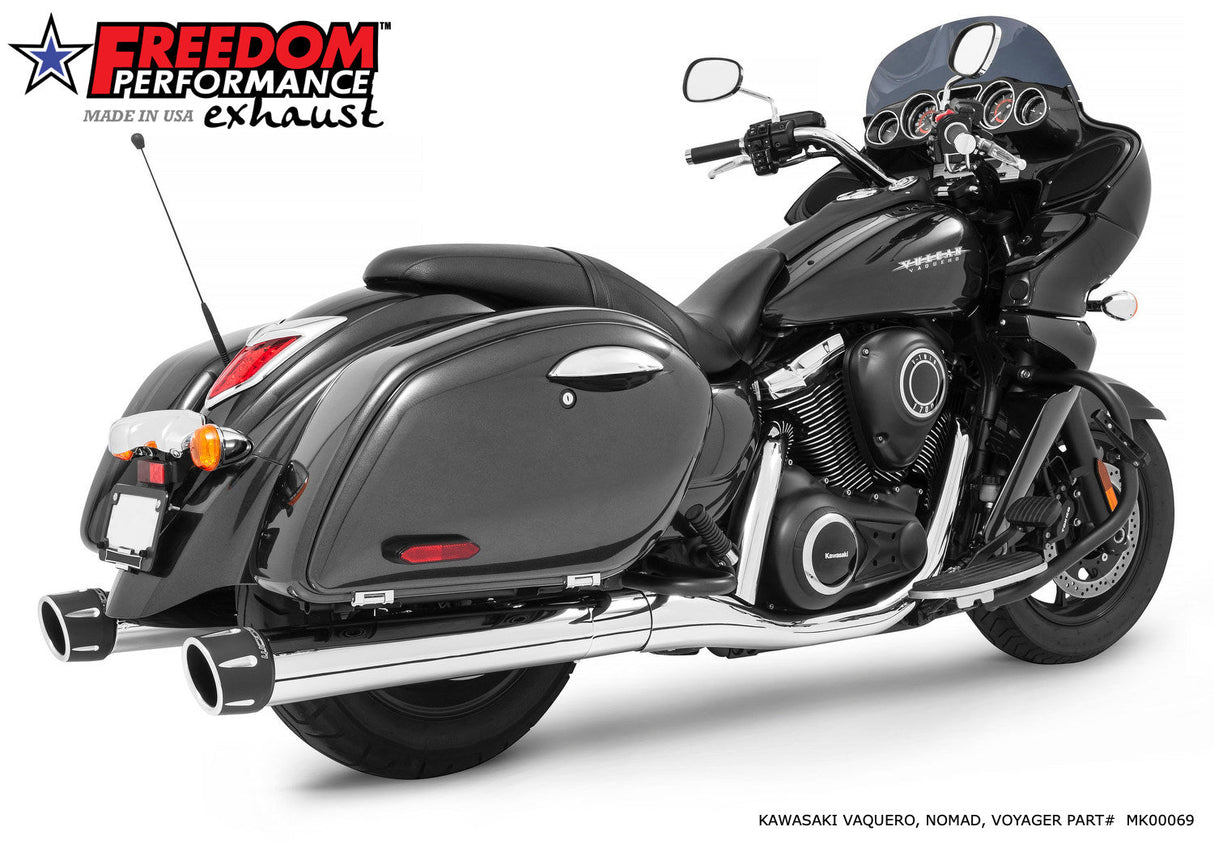KAWASAKI VAQUERO 1700/NOMAD/VOYAGER 4" SLIP-ONS BUNDLE