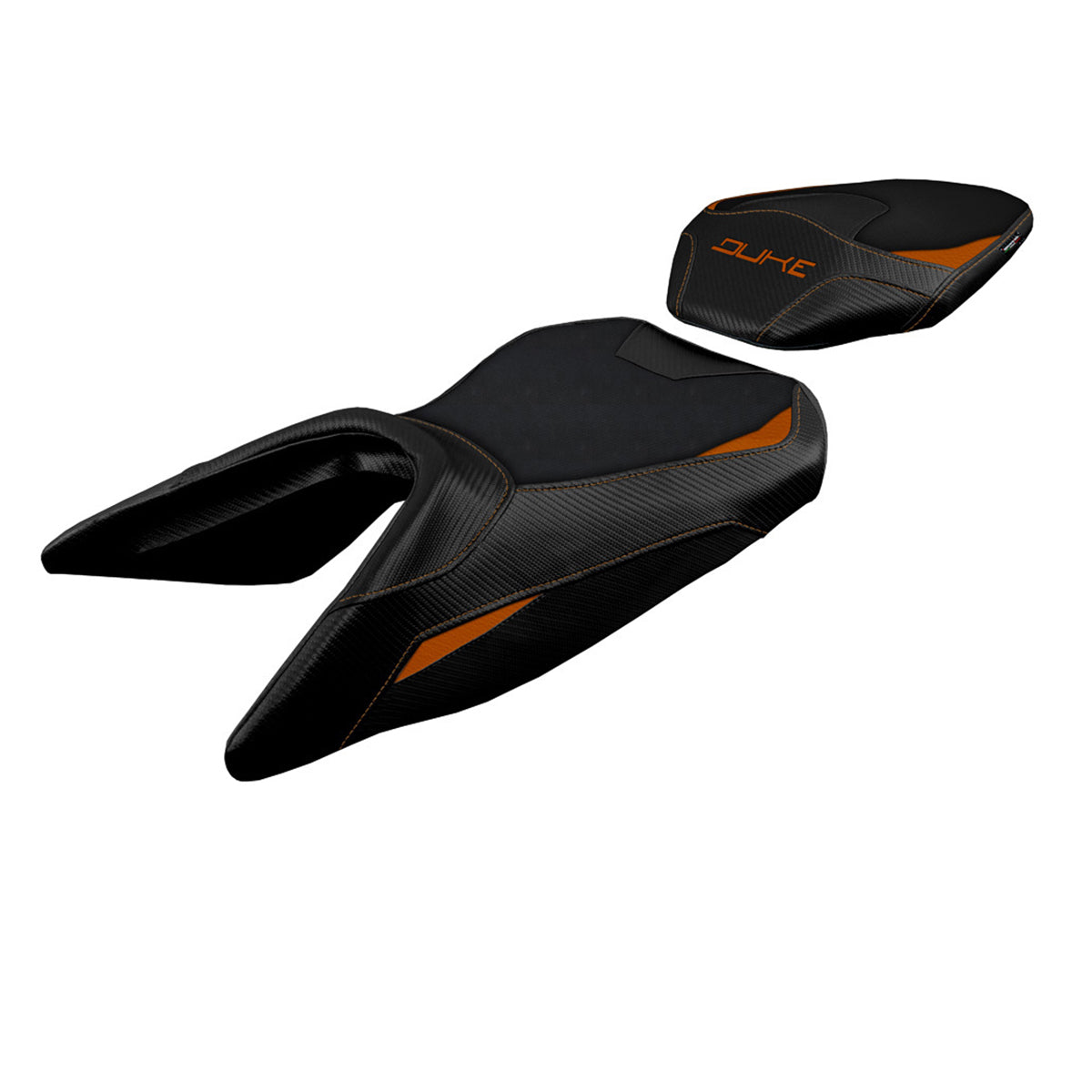 Tappezzeria Italia KTM 125 Duke 2017-2025 Seat Cover in Orange and Black