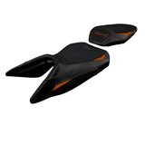 Tappezzeria Italia KTM 125 Duke 2017-2025 Seat Cover in Orange and Black