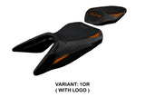 Tappezzeria Italia KTM 125 Duke 2017-2025 Seat Cover in Orange and Black