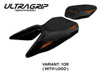 Tappezzeria Italia KTM 125 Duke 2017-2025 Seat Cover Ultragrip in Orange and Black