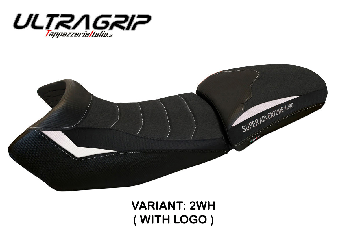 Tappezzeria Italia KTM 1290 Super Adventure S T 2015-2020 Seat Cover Ultragrip in White