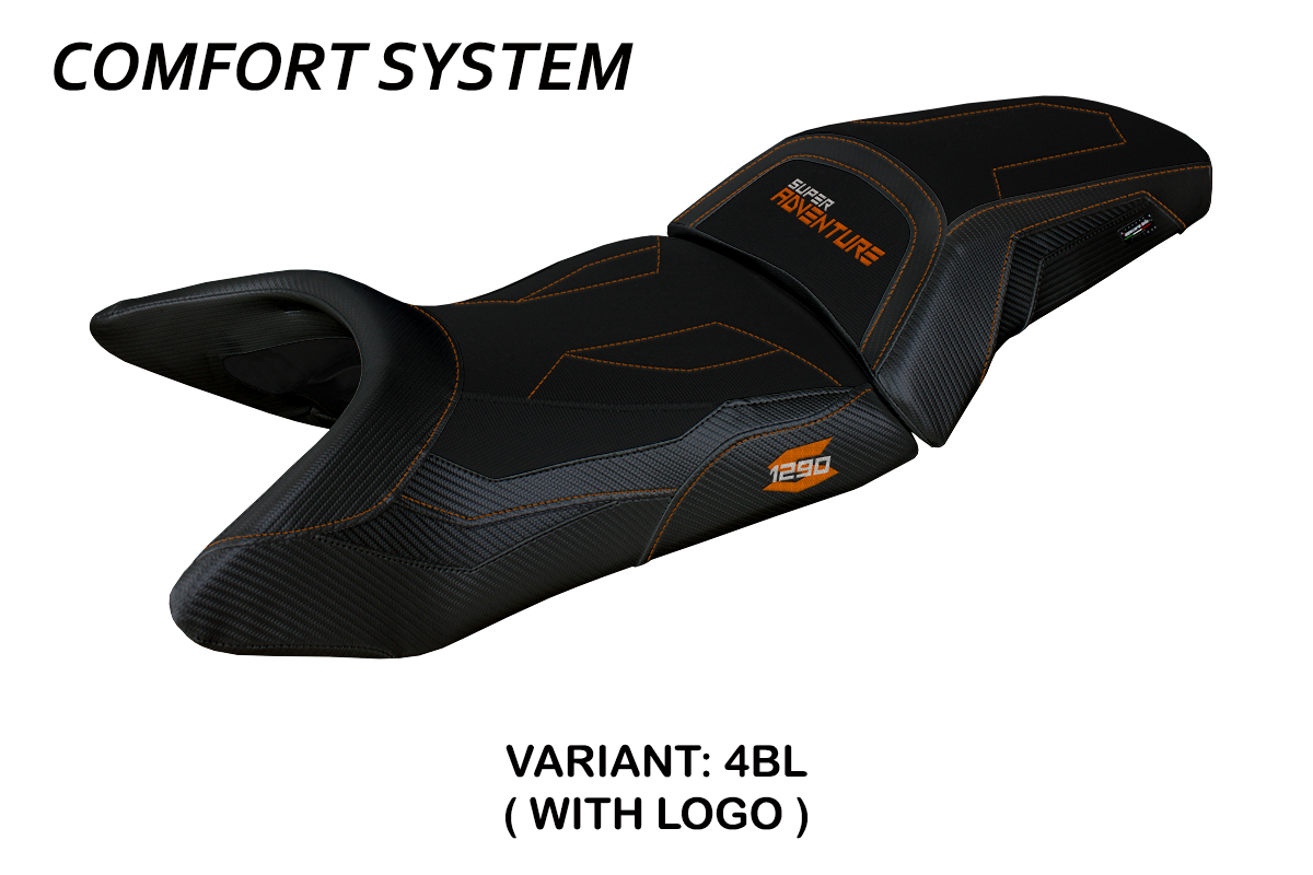Tappezzeria Italia KTM 1290 Super Adventure S 2021-2024 Seat Cover Comfort in Black