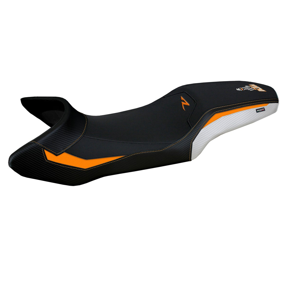 Tappezzeria Italia KTM 1390 Super Adventure R 2025 Seat Cover Orange White Black