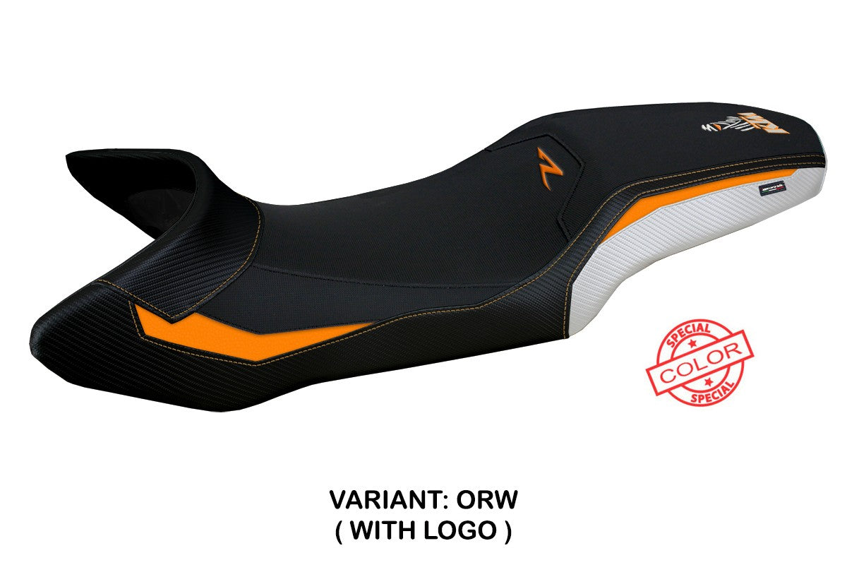 Tappezzeria Italia KTM 1390 Super Adventure R 2025 Seat Cover Orange White Black