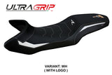Tappezzeria Italia KTM 1390 Super Adventure R 2025 Seat Cover Ultragrip White Black