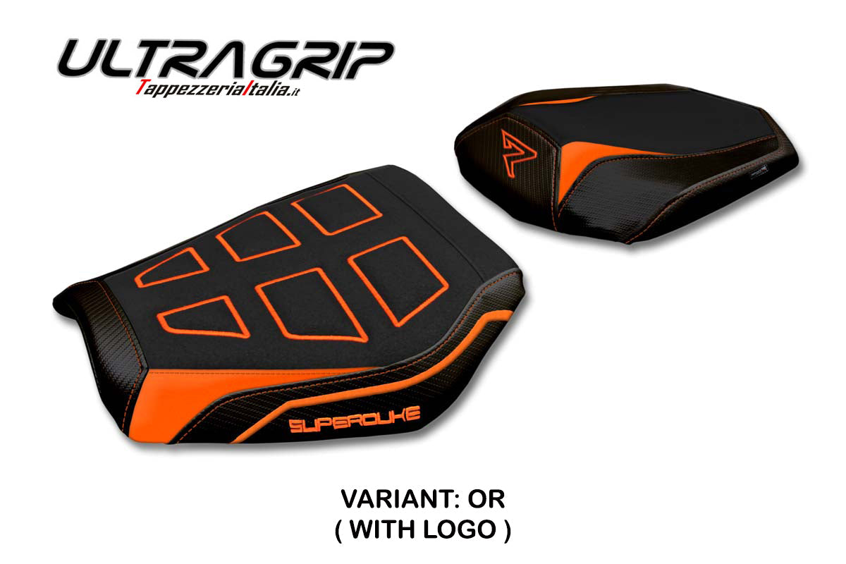 Tappezzeria Italia KTM 1390 Super Duke R 2024-2025 Seat Cover Ultragrip in Orange Black