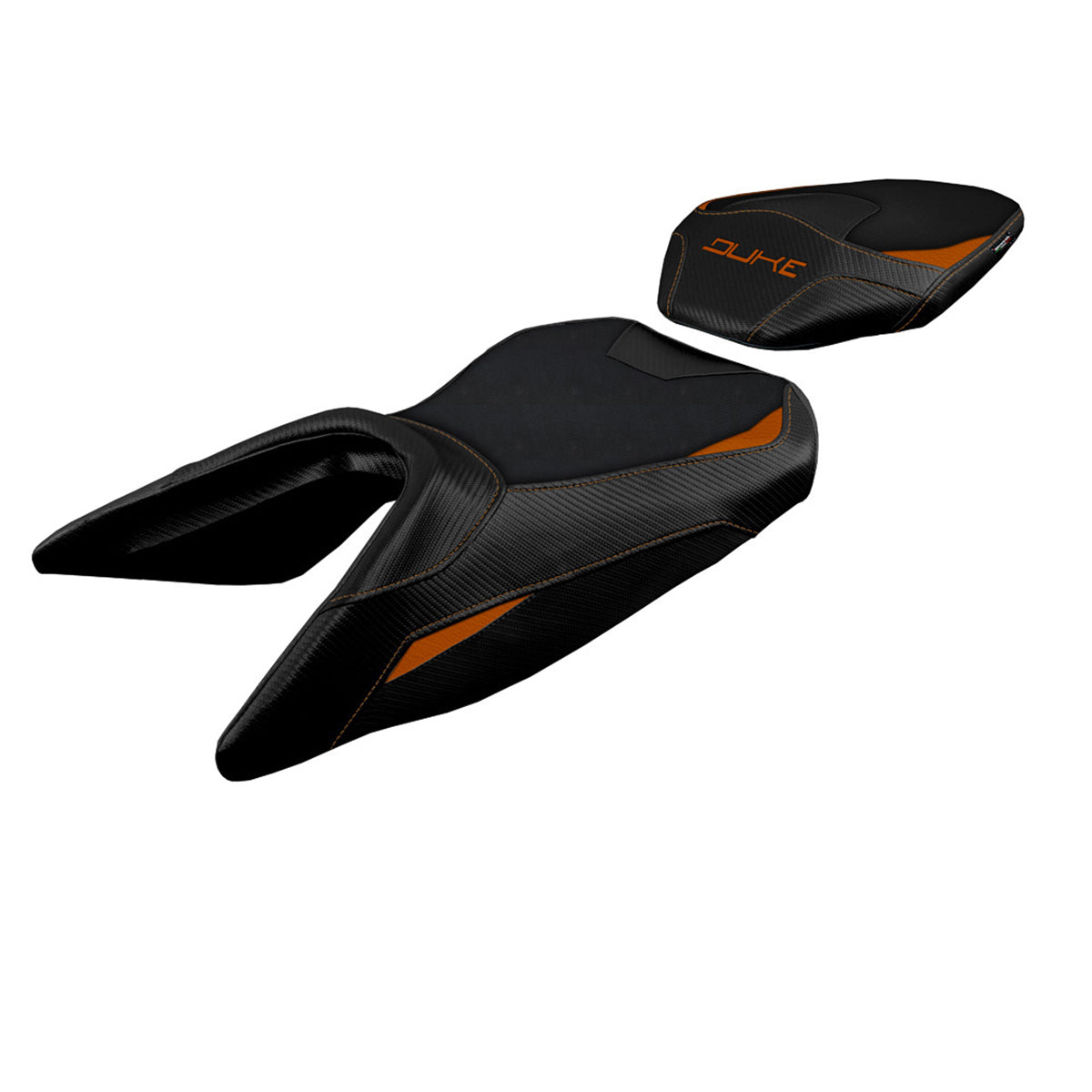 Tappezzeria Italia KTM 250 Duke 2017-2023 Seat Cover in Orange and Black