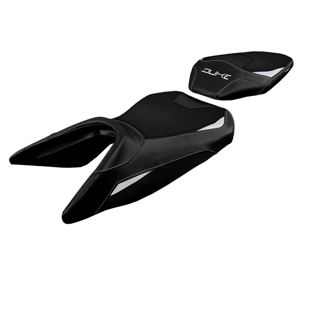 Tappezzeria Italia KTM 250 Duke 2017-2023 Seat Cover in White and Black