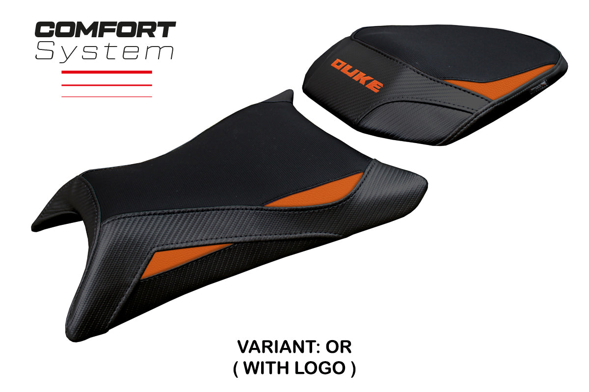 Tappezzeria Italia KTM 390 Duke 2024-2025 Seat Cover Comfort Black Orange