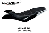 Tappezzeria Italia KTM 890 Adventure R 2021-2025 Seat Cover Ultragrip in White and Black