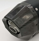Graves KTM - Husqvarna - GasGas 2024  Multi Fitment DualSport Stainless Exhaust - Blue EXK-24EXC-SOSAB