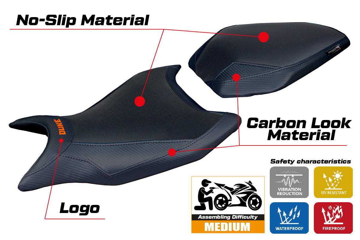 Tappezzeria Italia KTM 990 Duke 2024-2025 Seat Cover in Black