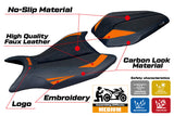 Tappezzeria Italia KTM 990 Duke 2024-2025 Seat Cover Ultragrip in Orange and Black