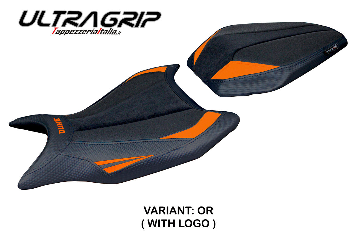 Tappezzeria Italia KTM 990 Duke 2024-2025 Seat Cover Ultragrip in Orange and Black