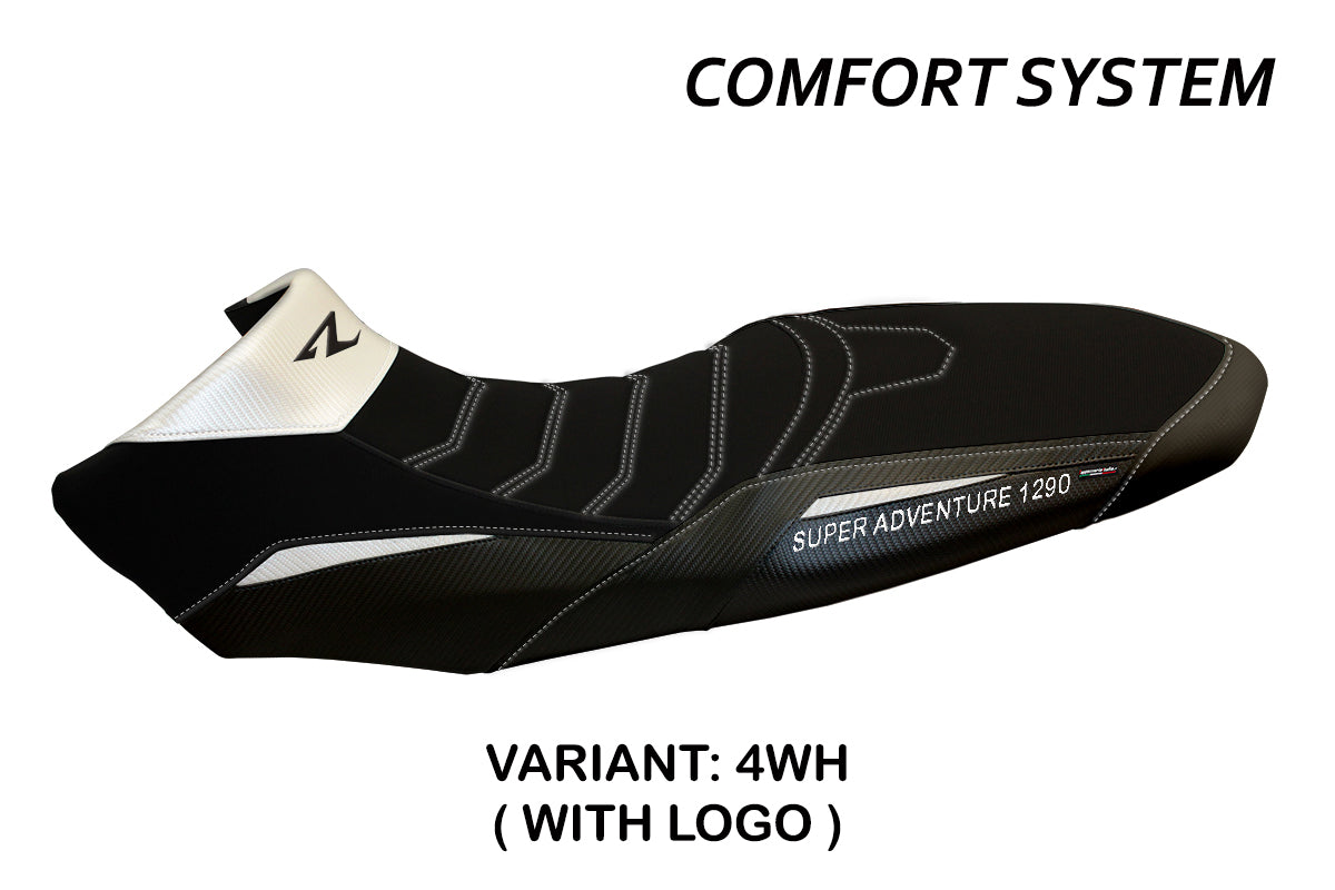 Tappezzeria Italia KTM 1290 Super Adventure R 2017-2020 Seat Cover Comfort in White