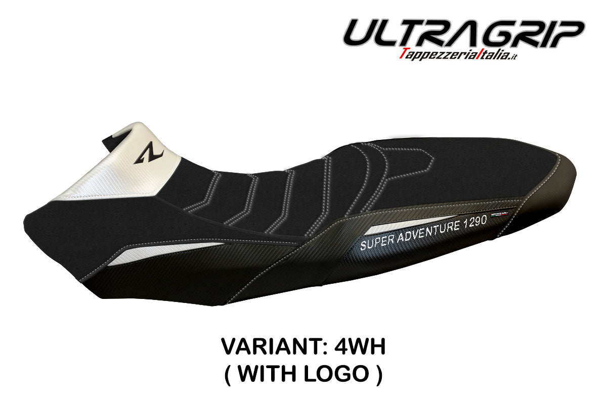 Tappezzeria Italia KTM 1290 Super Adventure R 2017-2020 Seat Cover Ultragrip in White