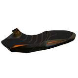 Tappezzeria Italia KTM 1290 Super Adventure R 2017-2020 Seat Cover Ultragrip in Black and Orange