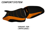 Tappezzeria Italia Kawasaki ER-6N ER-6F 2012-2016 Seat Cover Comfort in Orange