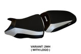 Tappezzeria Italia Kawasaki ER-6N ER-6F 2012-2016 Seat Cover in White and Black