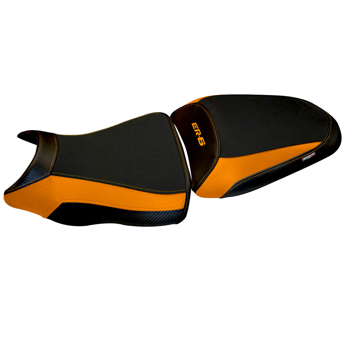 Tappezzeria Italia Kawasaki ER-6N ER-6F 2012-2016 Seat Cover in Orange and Black