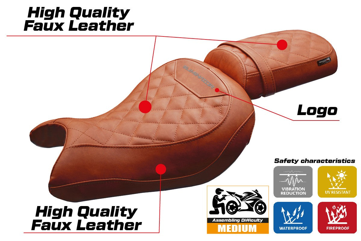 Tappezzeria Italia Kawasaki Eliminator 500 2024-2025 Seat Cover Brick