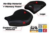 Tappezzeria Italia Kawasaki Ninja H2 1000SX 2018-2025 Seat Cover in Black