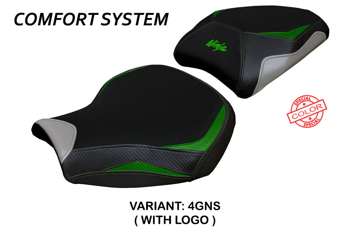 Tappezzeria Italia Kawasaki Ninja H2 1000SX 2018-2025 Seat Cover Comfort in Green SI