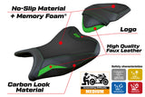 Tappezzeria Italia Kawasaki Ninja 250 2018 2019 Seat Cover Comfort in Green and Black
