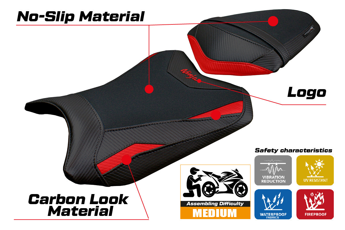 Tappezzeria Italia Kawasaki Ninja 300 2013-2017 Seat Cover Red