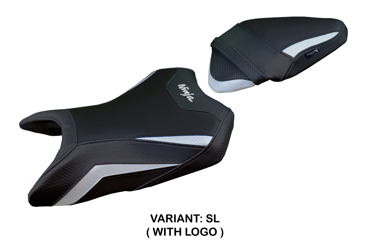 Tappezzeria Italia Kawasaki Ninja 500 2024-2025 Seat Cover in Silver and Black