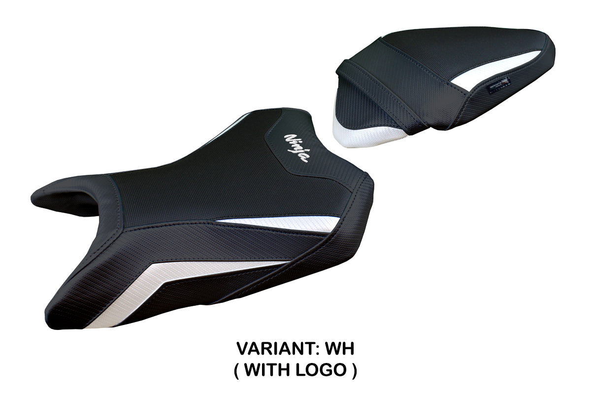 Tappezzeria Italia Kawasaki Ninja 500 2024-2025 Seat Cover in White Black