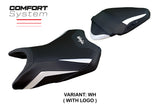 Tappezzeria Italia Kawasaki Ninja 500 2024-2025 Seat Cover Comfort in White and Black