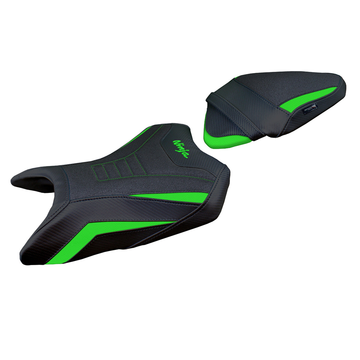 Tappezzeria Italia Kawasaki Ninja 500 2024-2025 Seat Cover Ultragrip in Green and Black
