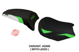 Tappezzeria Italia Kawasaki Ninja 650 Z650 2017-2025 Seat Cover in Green, White and Black