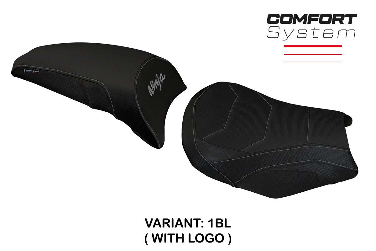 Tappezzeria Italia Kawasaki Ninja 650 Z650 2017-2025 Seat Cover Comfort in Black