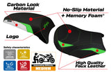 Tappezzeria Italia Kawasaki Ninja 650 Z650 2017-2025 Seat Cover Comfort in Green and White