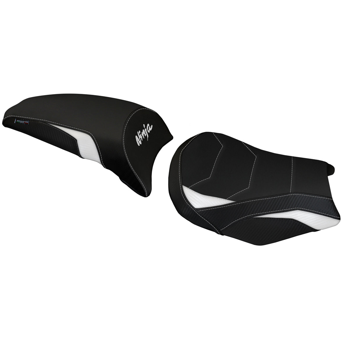Tappezzeria Italia Kawasaki Ninja 650 Z650 2017-2025 Seat Cover Comfort in White and Black