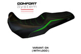 Tappezzeria Italia Kawasaki Versys 1100 2025 Seat Cover Comfort Green Black