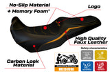 Tappezzeria Italia Kawasaki Versys 1000 2019-2024 Seat Cover Comfort in Orange and Black