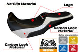 Tappezzeria Italia Kawasaki Versys 1000 2011-2018 Seat Cover in White and Black