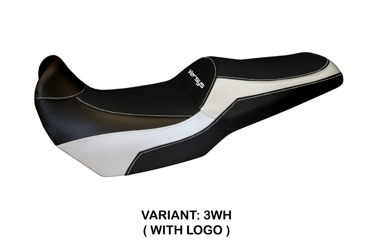 Tappezzeria Italia Kawasaki Versys 1000 2011-2018 Seat Cover in White and Black