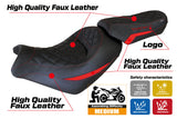 Tappezzeria Italia Kawasaki Vulcan 650 S 2014-2025 Seat Cover in Red and Black