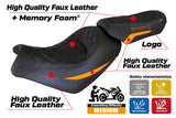 Tappezzeria Italia Kawasaki Vulcan 650 S 2014-2025 Seat Cover Comfort in Orange and Black