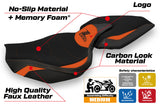 Tappezzeria Italia Kawasaki Z1000 2014-2021 Seat Cover Comfort in Orange and Black