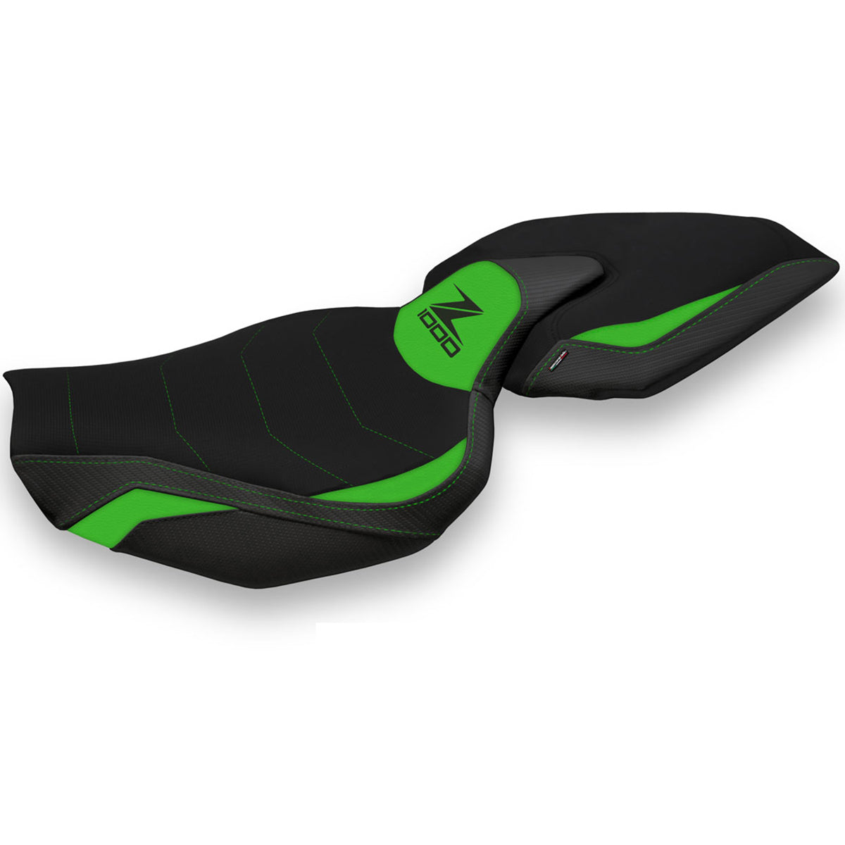 Tappezzeria Italia Kawasaki Z1000 2014-2021 Seat Cover Comfort in Green and Black