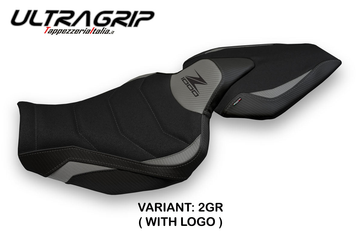 Tappezzeria Italia Kawasaki Z1000 2014-2021 Seat Cover Ultragrip in Grey and Black